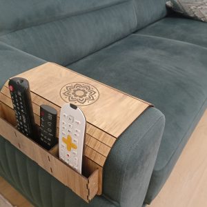 Koltuk Başı Sehpası Kumanda Cepli – Atlantik Çam